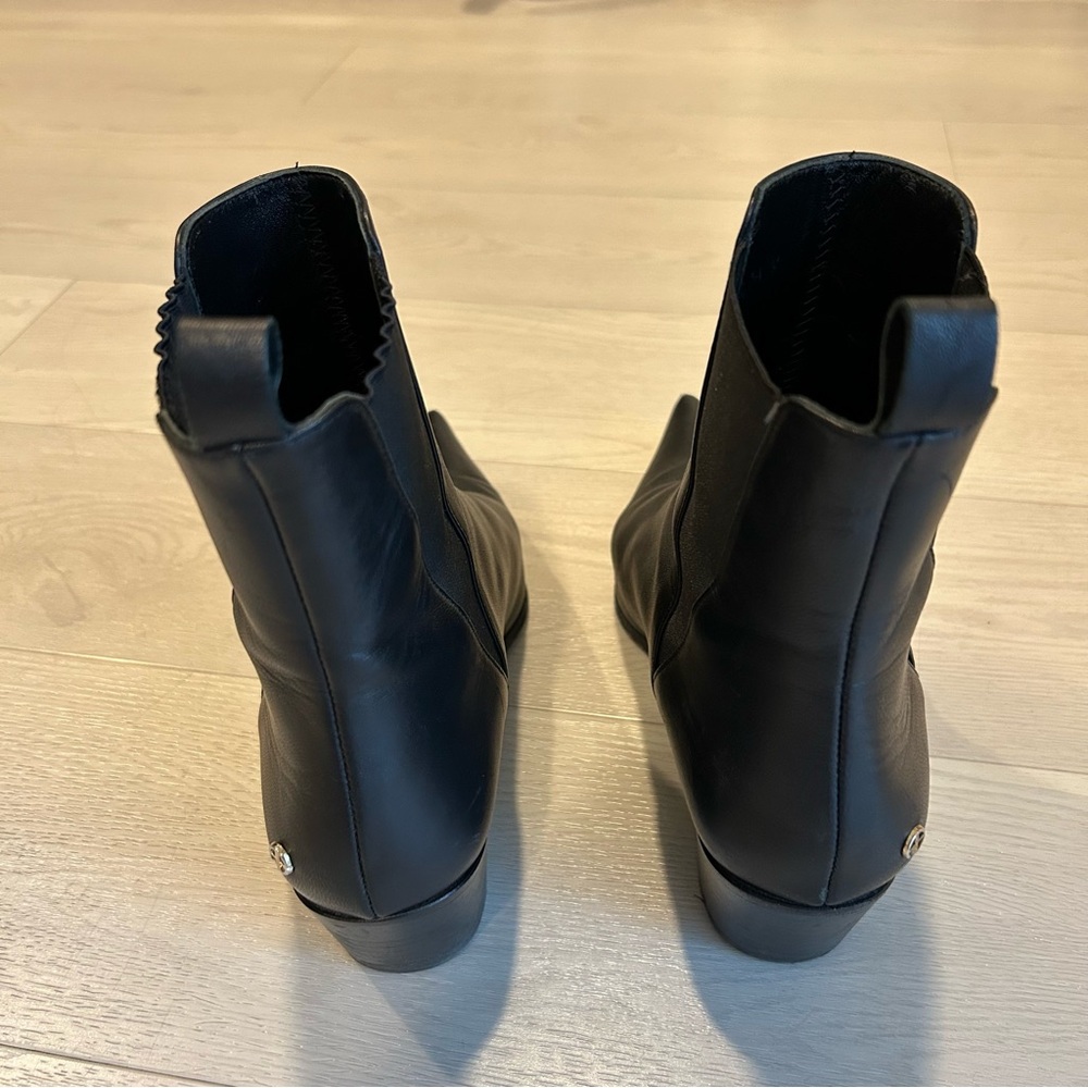 Anine Bing Sky Leather Ankle Boots Black Size EU40 - Picture 4 of 12